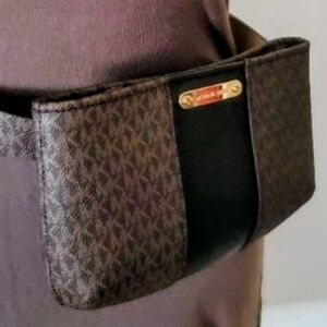 Michael Kors Brown Monogram Crossbody Bag